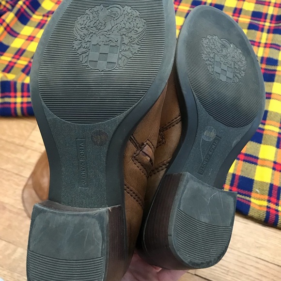 Vince Camuto Bollo Rich Cocoa Two Tone Calf Boots - Picture 6 of 8